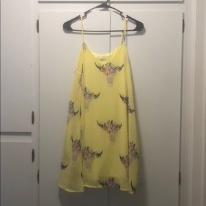Yellow western dress